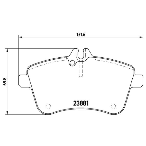 Тормозные колодки Brembo P 50 057 передние/ дисковые photo 4