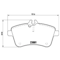 Plăcuțe de frână Brembo P 50 057 față/ disk photo 4