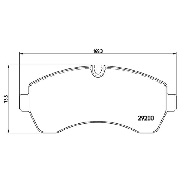 Тормозные колодки Brembo P 50 059 передние/ дисковые photo 4 Тормозные колодки Brembo P 50 059 передние/ дисковые photo 4