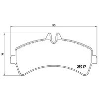 Plăcuțe de frână Brembo P 50 060 spate/ disk photo 4