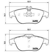 Plăcuțe de frână Brembo P 50 068X spate/ disk photo 4