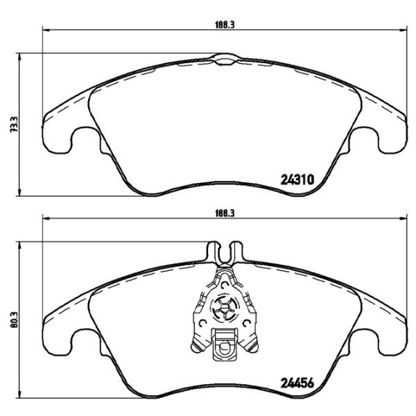 Plăcuțe de frână Brembo P 50 069X față/ disk photo 3 Plăcuțe de frână Brembo P 50 069X față/ disk photo 3