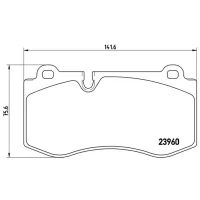 Plăcuțe de frână Brembo P 50 074X față/ disk photo 2