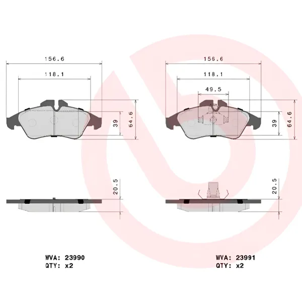 Plăcuțe de frână Brembo P 50 080 față/ disk photo 4