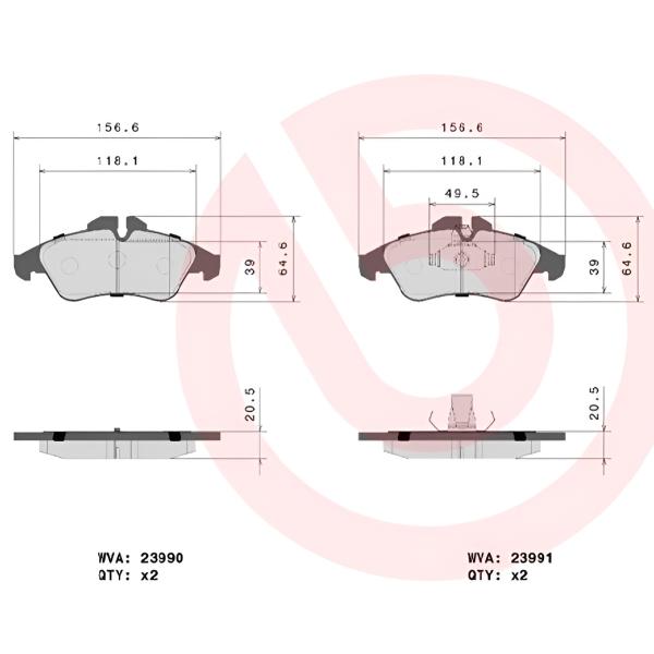 Plăcuțe de frână Brembo P 50 080 față/ disk photo 4