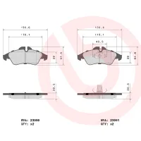 Plăcuțe de frână Brembo P 50 080 față/ disk photo 4