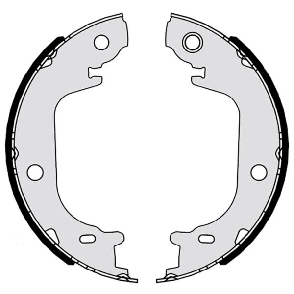 Plăcuțe de frână Brembo S 83 565 spate/ tobă photo 2