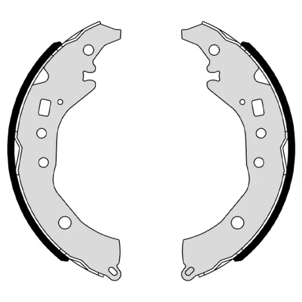 Plăcuțe de frână Brembo S 83 571 spate/ tobă photo 2