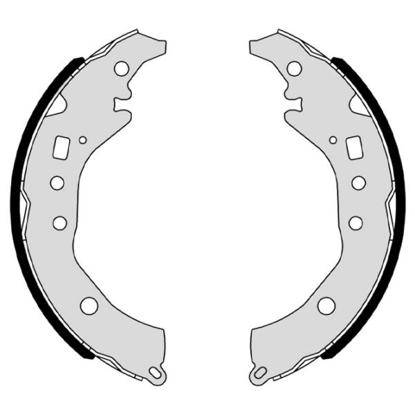 Plăcuțe de frână Brembo S 83 571 spate/ tobă photo 2