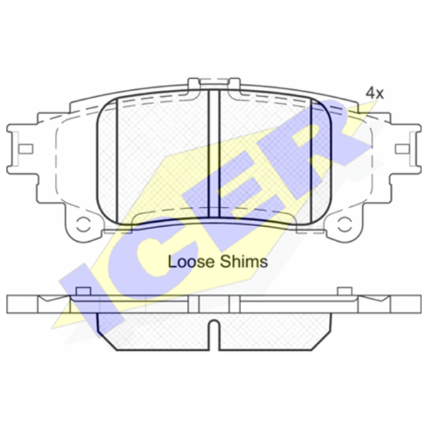Тормозные колодки Icer 182050 задние/ дисковые photo 2