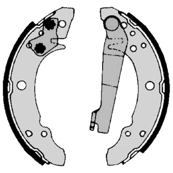 Тормозные колодки Brembo S 85 507 задние/ барабанные photo 2 Тормозные колодки Brembo S 85 507 задние/ барабанные photo 2