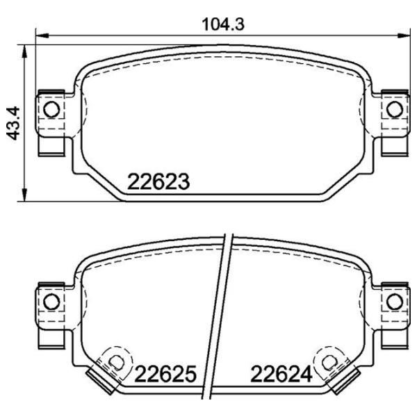 Plăcuțe de frână Brembo P 49 063 spate/ disk photo 4 Plăcuțe de frână Brembo P 49 063 spate/ disk photo 4
