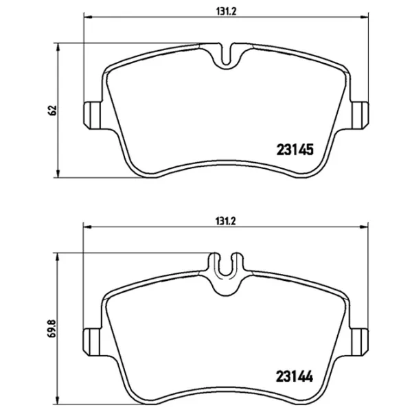 Тормозные колодки Brembo P 50 045 передние/ дисковые photo 4 Тормозные колодки Brembo P 50 045 передние/ дисковые photo 4