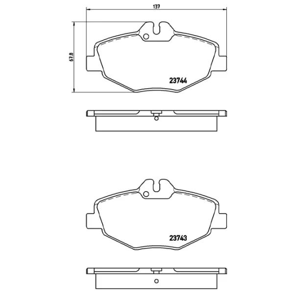Тормозные колодки Brembo P 50 049 передние/ дисковые photo 4