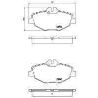 Plăcuțe de frână Brembo P 50 049 față/ disk photo 4