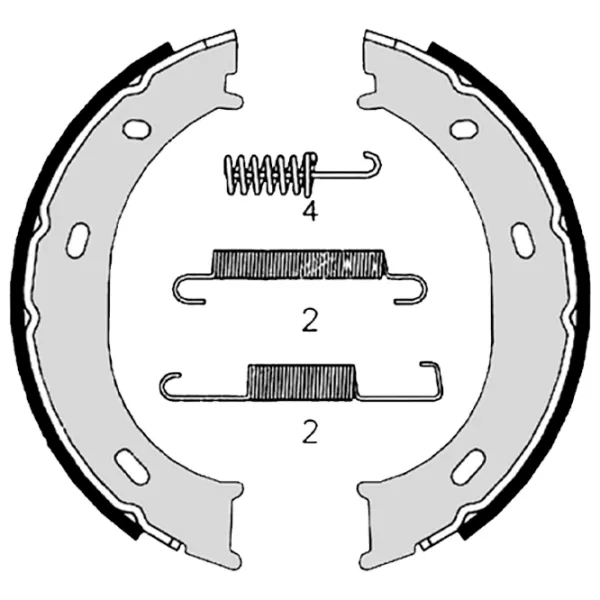 Тормозные колодки Brembo S 50 510 задние/ барабанные photo 2