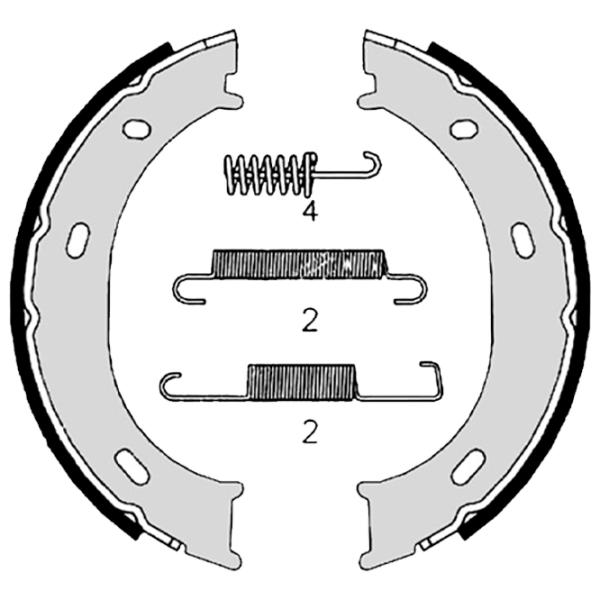 Тормозные колодки Brembo S 50 510 задние/ барабанные photo 2