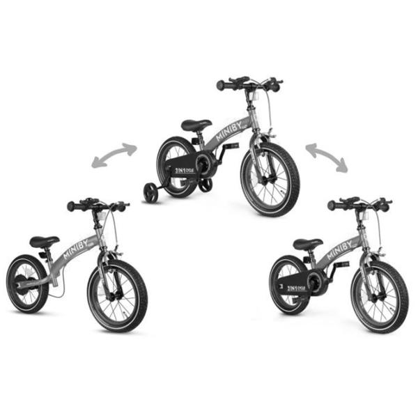 Bicicletă fără pedale Qplay Miniby 14" Metal/ Green Black photo 3 Bicicletă fără pedale Qplay Miniby 14" Metal/ Green Black photo 3