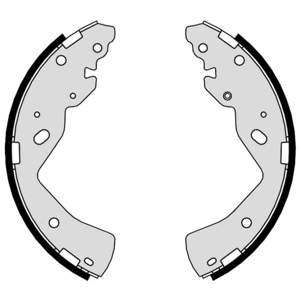 Тормозные колодки Brembo S 49 527 задние/ барабанные photo 2 Тормозные колодки Brembo S 49 527 задние/ барабанные photo 2