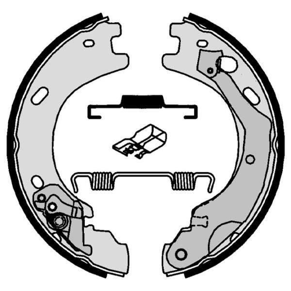 Тормозные колодки Brembo S 44 510 задние/ барабанные photo 2 Тормозные колодки Brembo S 44 510 задние/ барабанные photo 2