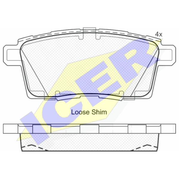 Plăcuțe de frână Icer 181963 spate/ disk photo 2