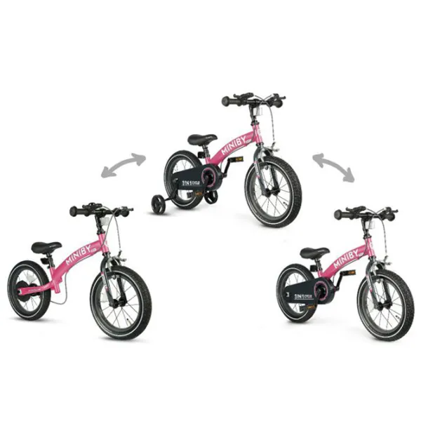 Bicicletă fără pedale Qplay Miniby 14" Metal/ Pink Black photo 3 Bicicletă fără pedale Qplay Miniby 14" Metal/ Pink Black photo 3