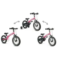 Bicicletă fără pedale Qplay Miniby 14" Metal/ Pink Black photo 2