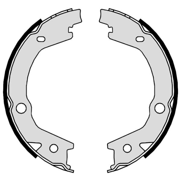 Plăcuțe de frână Brembo S 30 530 spate/ tobă photo 2