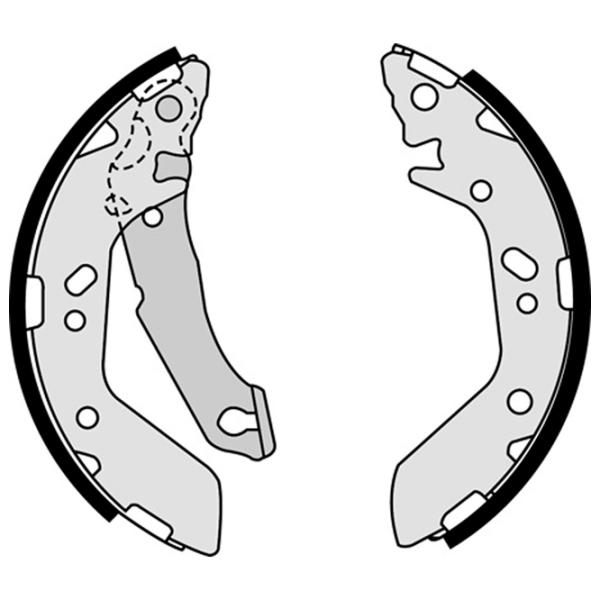 Тормозные колодки Brembo S 30 517 задние/ барабанные photo 2