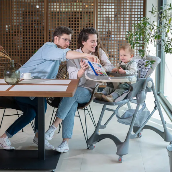 Стульчик для кормления Lorelli Bellissimo (10100512325) Классический/ 6 месяцев / Серый  photo 5 Стульчик для кормления Lorelli Bellissimo (10100512325) Классический/ 6 месяцев / Серый  photo 5