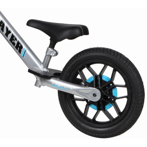 Bicicletă fără pedale Qplay Player 12" Oțel/ Blue Silver photo 2