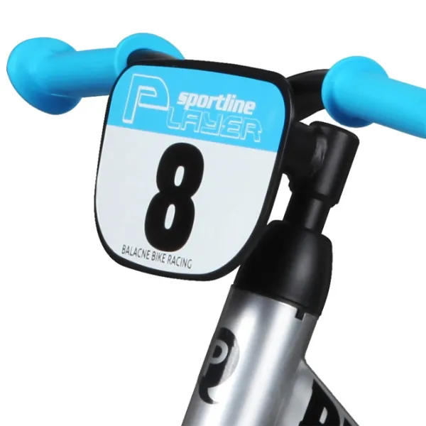 Bicicletă fără pedale Qplay Player 12" Oțel/ Blue Silver photo 4