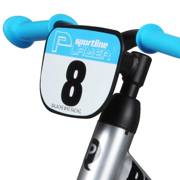 Bicicletă fără pedale Qplay Player 12" Oțel/ Blue Silver photo 4