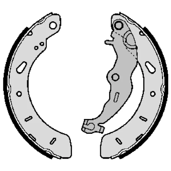 Тормозные колодки Brembo S 24 551 задние/ барабанные photo 2 Тормозные колодки Brembo S 24 551 задние/ барабанные photo 2