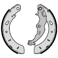 Plăcuțe de frână Brembo S 24 551 spate/ tobă photo 2