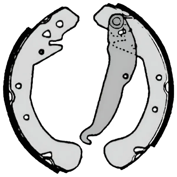 Тормозные колодки Brembo S 59 517 задние/ барабанные photo 2