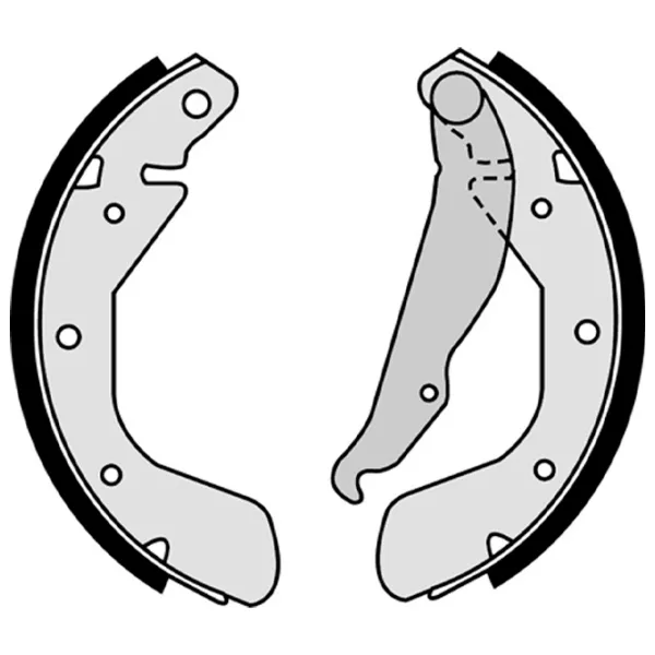 Тормозные колодки Brembo S 59 514 задние/ барабанные photo 2