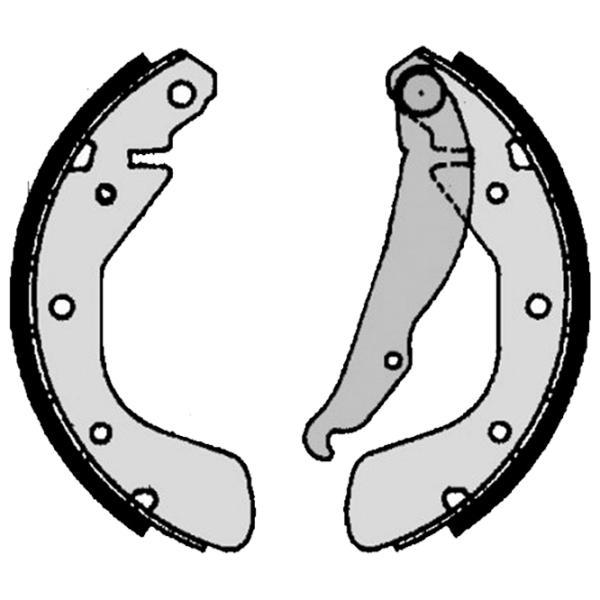 Тормозные колодки Brembo S 59 511 задние/ барабанные photo 2