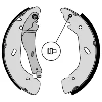 Plăcuțe de frână Brembo S 56 513 spate/ tobă photo 2