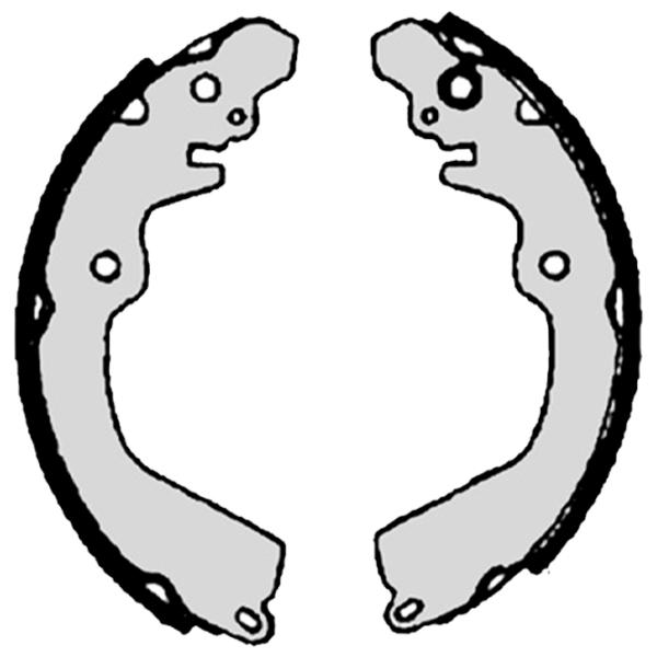 Plăcuțe de frână Brembo S 54 509 spate/ tobă photo 2