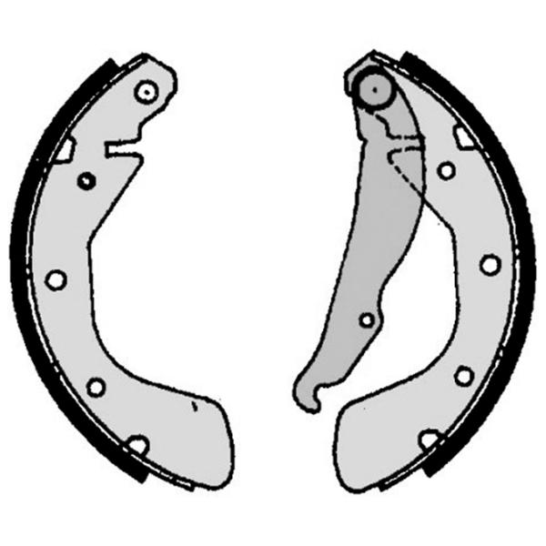 Тормозные колодки Brembo S 59 513 задние/ барабанные photo 2 Тормозные колодки Brembo S 59 513 задние/ барабанные photo 2