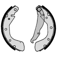 Plăcuțe de frână Brembo S 59 513 spate/ tobă photo 2
