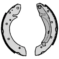 Plăcuțe de frână Brembo S 61 522 spate/ tobă photo 2