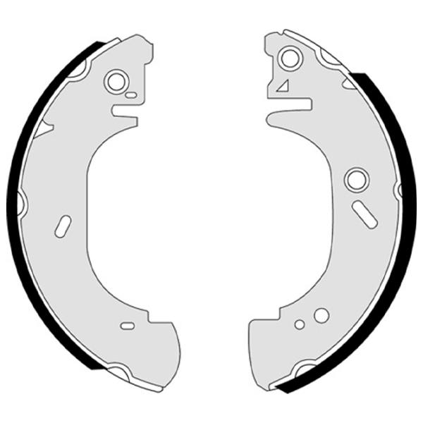 Тормозные колодки Brembo S 24 527 задние/ барабанные photo 2 Тормозные колодки Brembo S 24 527 задние/ барабанные photo 2