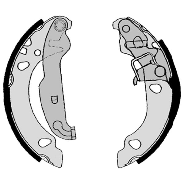 Тормозные колодки Brembo S 24 530 задние/ барабанные photo 2 Тормозные колодки Brembo S 24 530 задние/ барабанные photo 2