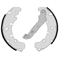 Plăcuțe de frână Brembo S 24 533 spate/ tobă photo 2