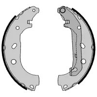 Plăcuțe de frână Brembo S 24 539 spate/ tobă photo 2