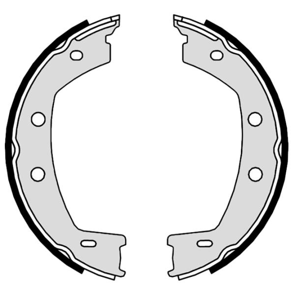 Тормозные колодки Brembo S 44 508 задние/ барабанные photo 2 Тормозные колодки Brembo S 44 508 задние/ барабанные photo 2