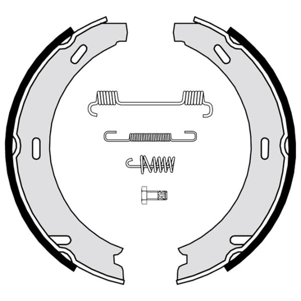 Тормозные колодки Brembo S 50 507 задние/ барабанные photo 2 Тормозные колодки Brembo S 50 507 задние/ барабанные photo 2