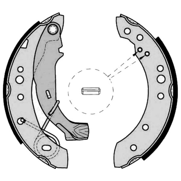 Тормозные колодки Brembo S 61 526 задние/ барабанные photo 2
